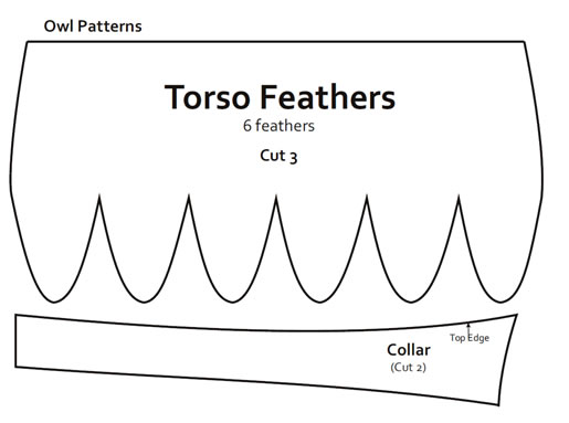 owl feather pattern 2
